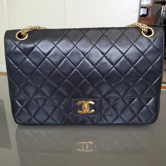 CHANEL Handbags - 🎉HP🎉CHANEL Lambskin Double Flap w/ Bijoux Chain